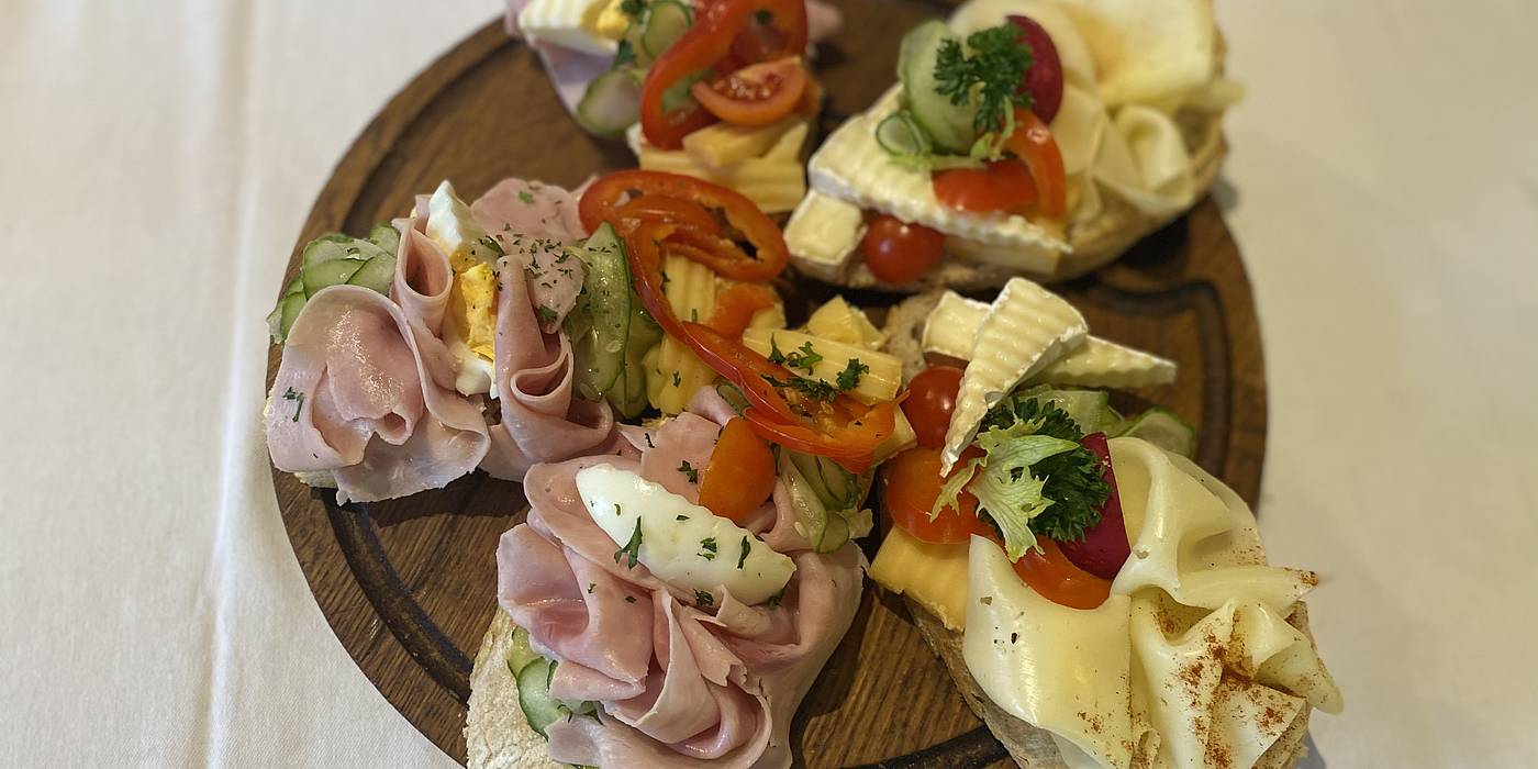 Obloen chlebky a msy - Restaurace U Zpvk